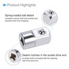 CoCud Socket Adapter 6.35mm Female to 12.7mm Male CR-V Steel