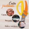 J.H. Company Tijeras De Cocina Curva Corta Carne Hueso Ergonomica