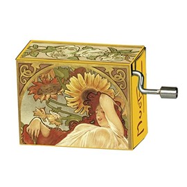Fridolin 58293 "Vivaldi Spring/Mucha Summer 1897" Music Box