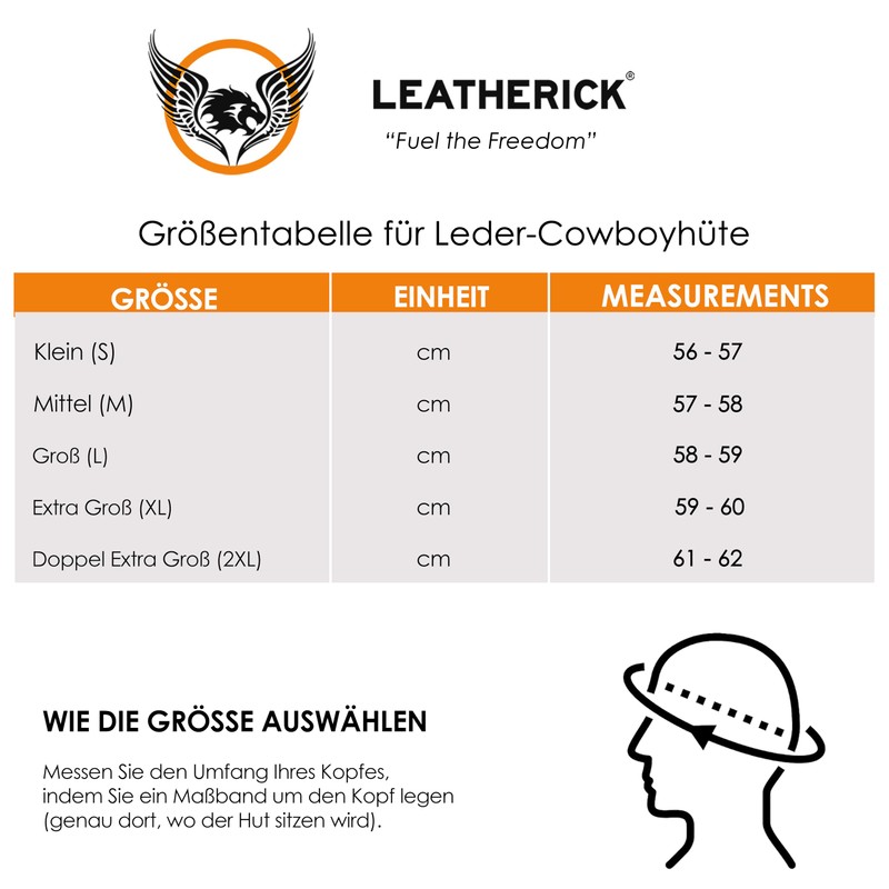 Leatherick Cowboy Hat for Men - Western Aussie Style Outback
