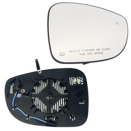 Right Passenger Side Mirror Glass Heated W/Blind Spot NO-Auto Dimming Compatible with 2017-2024 Chrysler Pacifica for 2020-2024 Chrysler Voyager（2 PIN ） (Passenger Blind Spot No-Anti-glare)
