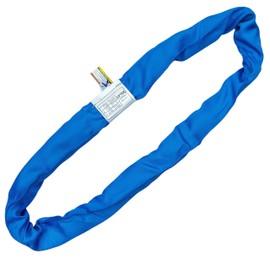 LIFTEX® | Dual Cover Polyester Lifting Round Sling | Blue x 20' Endless (V:21200; C:17000; B:42400) | Made in USA | Polyester Heavy Duty Lifting Rigging Moving Towing Hoisting