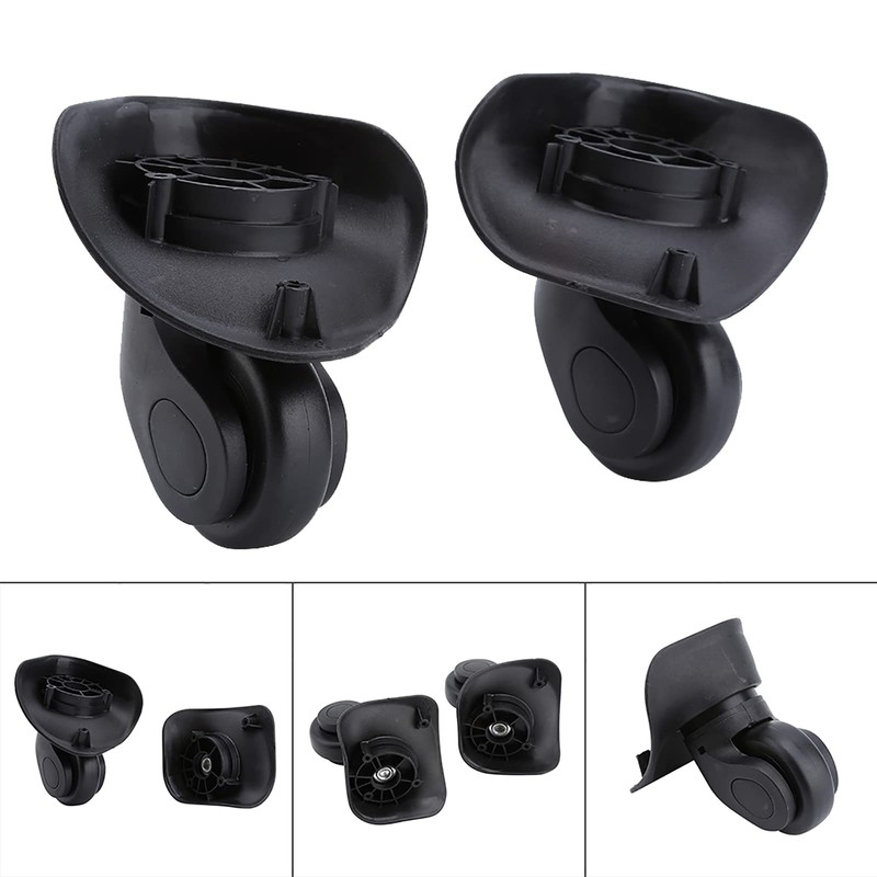 Suitcase Wheel, Flexible Replacement Luggage Wheels, 2 Pieces, Double Roller