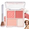 Peach Pink Blush & Highlighter Palette - 4 Colours Highly