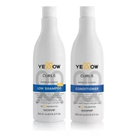 YELLOOW  Kit Shampoo + Acond Curls Rizos Yellow Antifrizz Hidratación