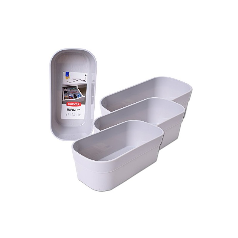 teprovo Curver Infinity System Box Drawer Desk Utensils Container Box