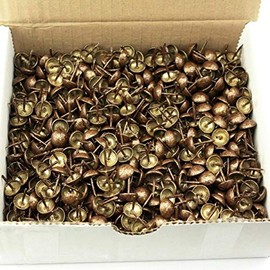 C.S. Osborne 250 Pcs 3/4" Diameter Old Gold Speckled Red Nail #6882-OGSR Tacks