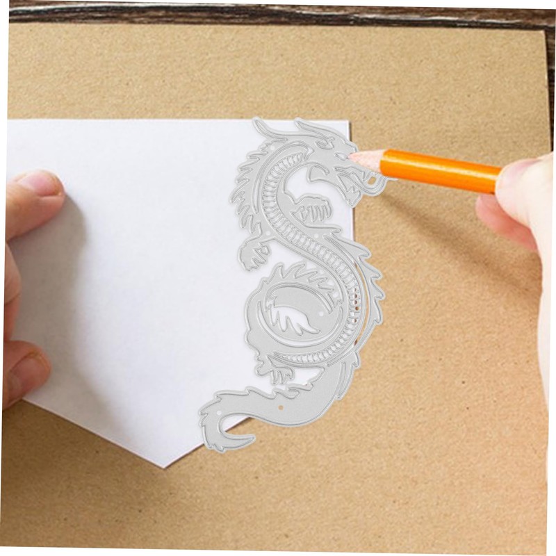 VILLFUL Dragon Metal Cutting Die for Scrapbooking Sturdy DIY Template