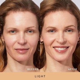 Laura Geller 로라 겔러 뉴욕, 빛나는 키트 받기 (2개): 베이크드 밸런스 앤 글로우 일루미네이팅 파우더 파운데이션, 라이트 + 에어브러시 가부키 메이크업 브러시 [03 Light] Laura Geller New York, Radiant Kit Get (2 pcs): Baked Balance and Glow Illuminating Powder Foundation, Light + Airbrush Kabuki Makeup Brush [03 Li