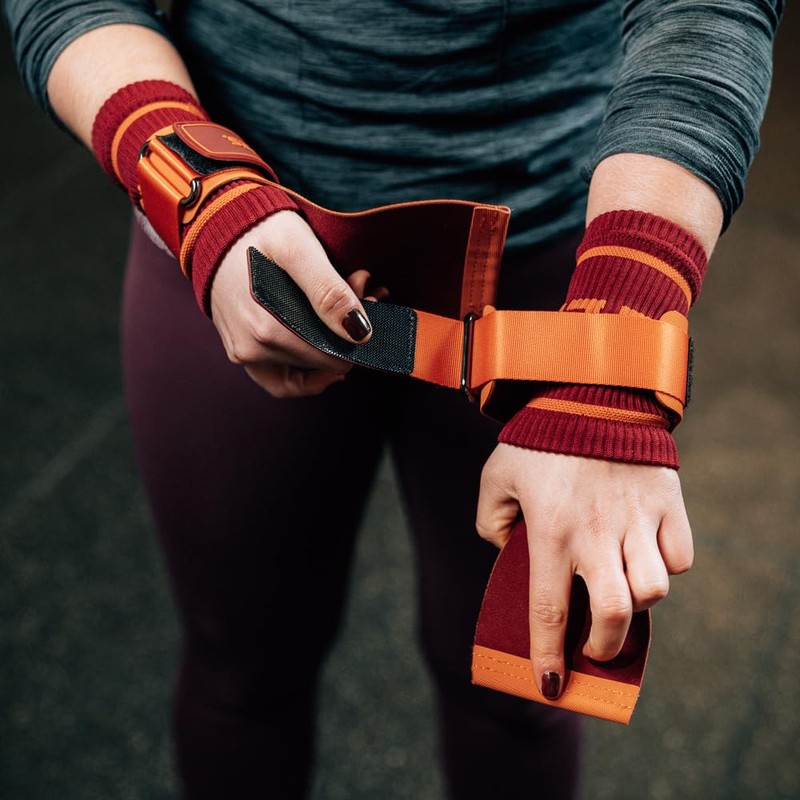 Velites All Terrain Chalk-Free CrossFit Hand Grips, Size M, Orange