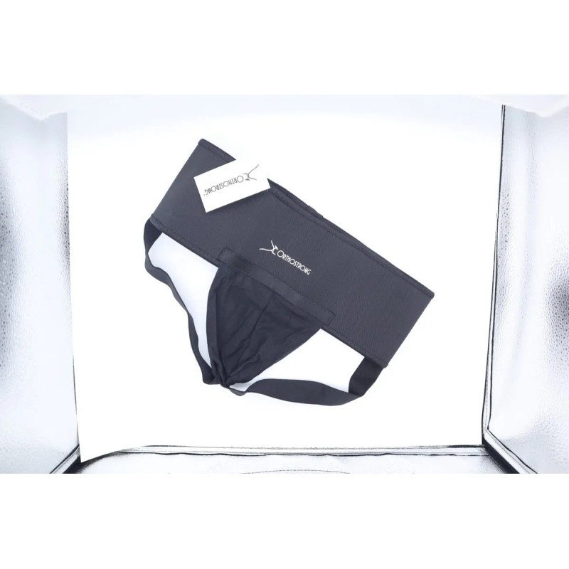 Suspensorio Clínico Ortopédico Transpirable 13cm De Ancho Negro Grande 34