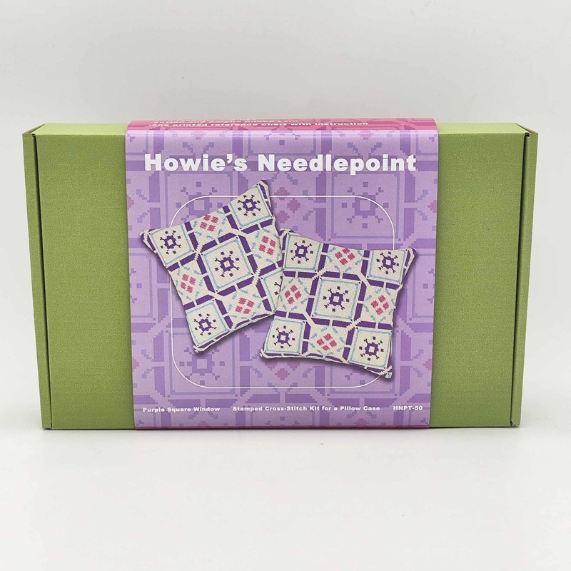 Howie's Needlepoint Needlepoint Kits for Adults, Pillow Front Cross Stitch