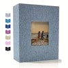 Linen 4x6 Photo Album with Cover Window, 200/300/600 Pockets
