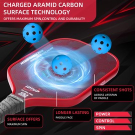 Pickleball Paddles Set of 2,2-Pack Pickleball Paddle,Aramid Fiber & T700 Carbon Fiber Pickle Ball Paddle,16MM Rackets for Superior Control & Strong Power,Unique Camouflage Texture,USAPA Approved