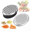 Stainless Steel Cheese Grater with Airtight Storage Container - Box