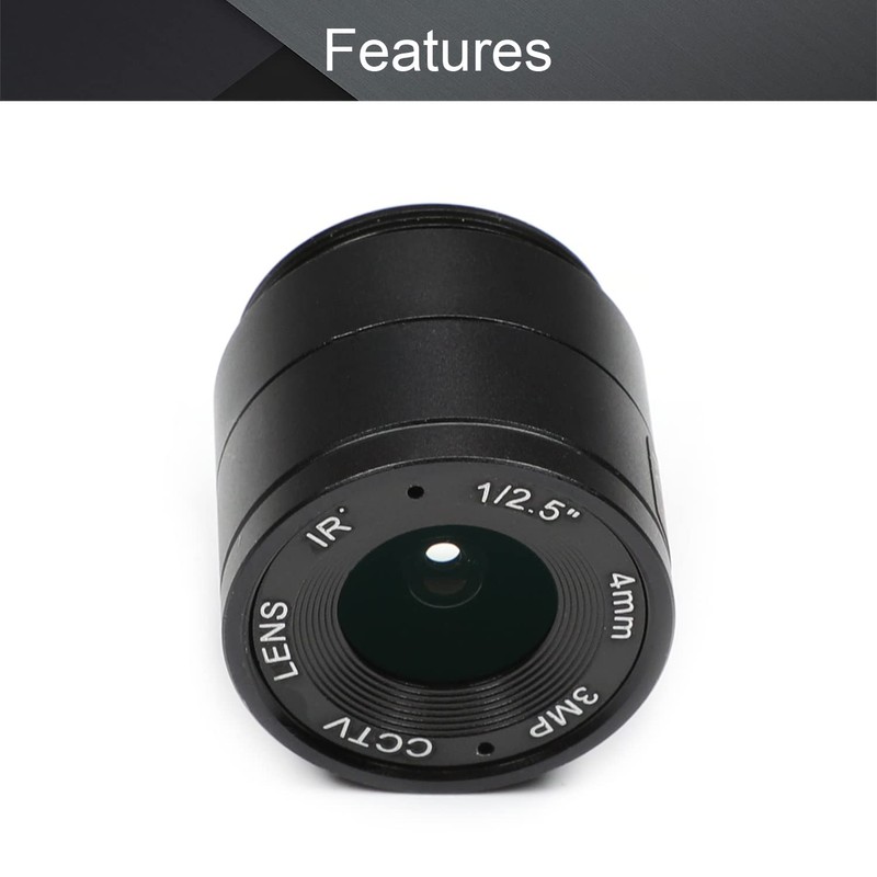 Fielect 4mm CCTV Camera Lens 3MP Pixels 1/2.5" Security Camera