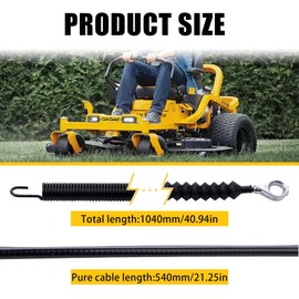 JINGKE 946-05124A 746-05124A Deck Engage Cable for Troy-Bilt Huskee MTD Craftsman Murray Yard Machines Yard-Man Riding Lawn Mowers Replaces OEM 946-05124 746-05124A 746-05124