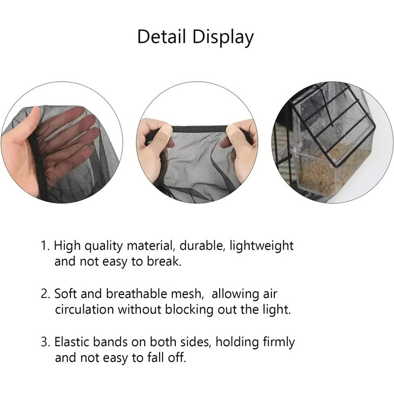 OKONOS Bird Cage Seed Catcher Mesh Cover Skirt Guard Net