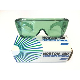 Norton NEW Green Safety Glasses Polycarbonate Protective Eyewear USA Made 18080