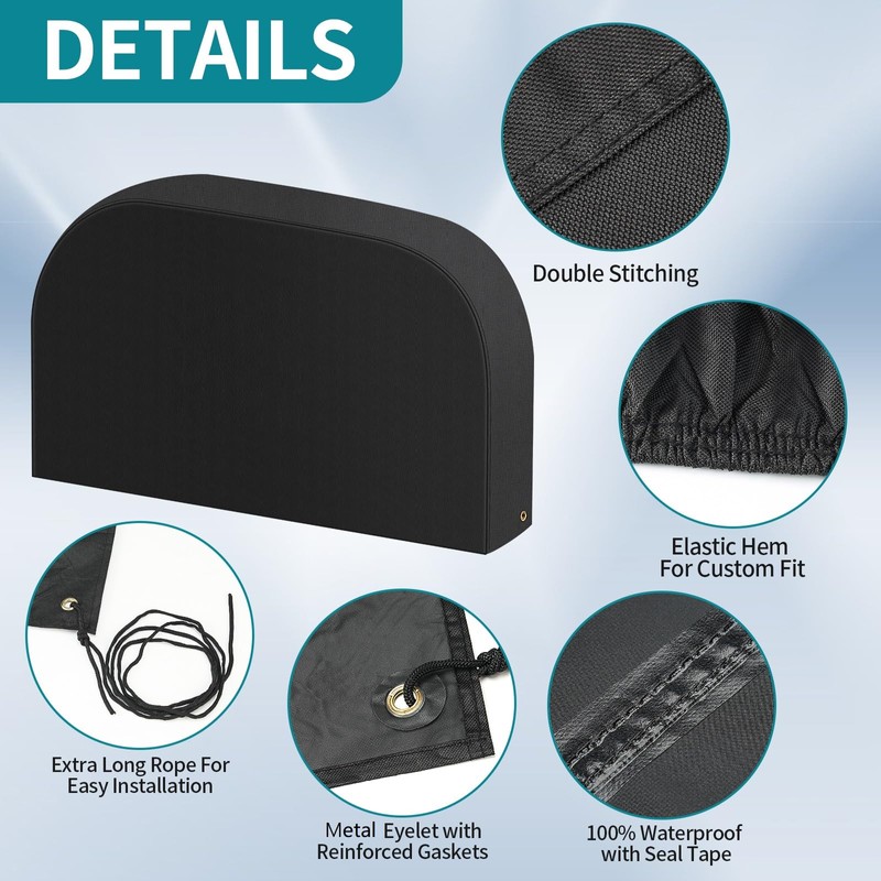 Tuszom Tearproof Anti-UV Dual Wheel Tire Covers for RV, Trailer,