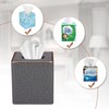 Tissue Box Cover, PU Leather Tissue Box Holder Square Kleenex