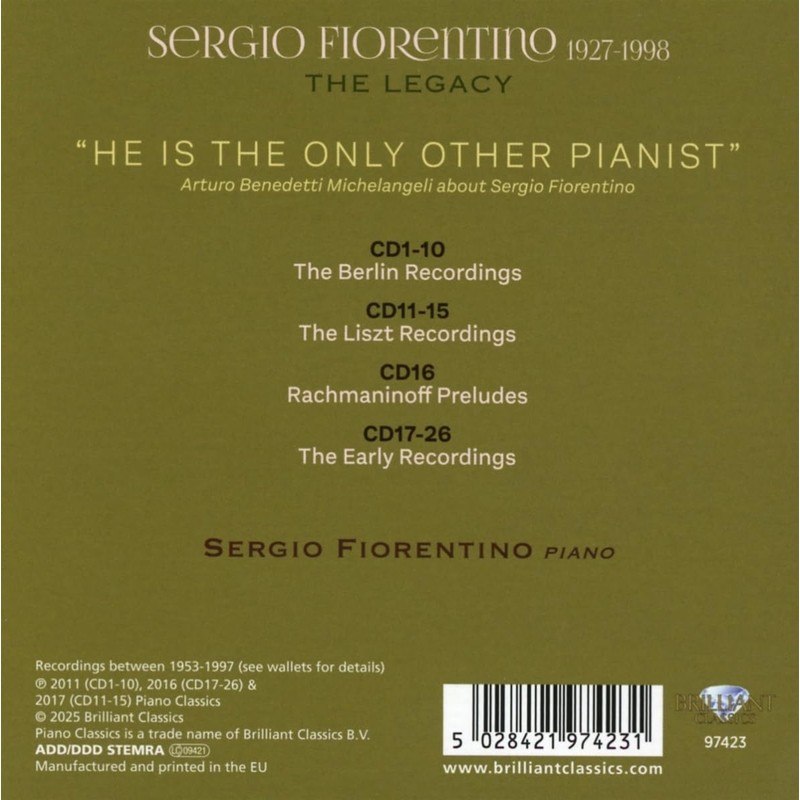 Sergio Fiorentino:the Legacy(26cd)