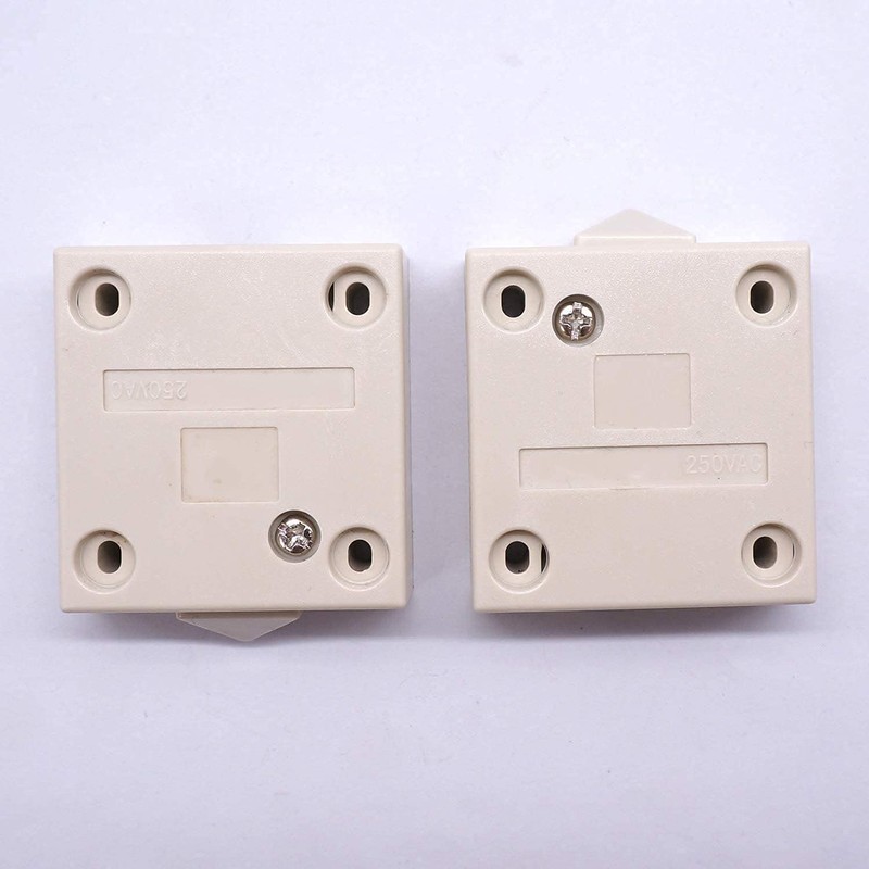 Svapo 2Pcs White Wardrobe Touch Switch Cabinet Lamp Switch Normally