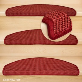 Kettelservice-Metzker® Sisal Stair Mats Semi-Circular in Various Colours Colours and set variants.