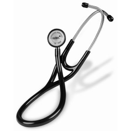 Pulox Cardiology Stethoscope - Professional Single Tube Stethoscope with Double Head Stainless Steel