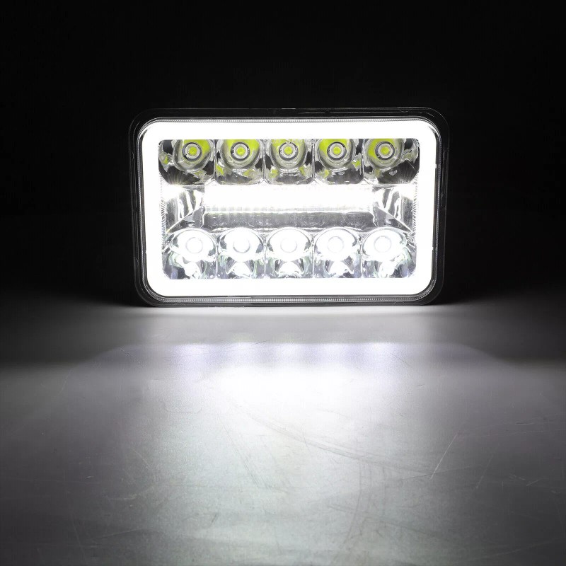 COLIGHT 4X 4x6" LED Projector Headlights For Kenworth T800 T600