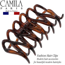 Camila Paris CP3519 French Large Hair Clips for Women Thick Hair for Long Wavy Curly Hair, Girls Hair Claw Clips Styling Big Hair Clip for Thick Hair, Strong Hold No Slip Grip Claw Clip Made in France