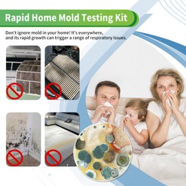 Mold Test Kit for Home with Free Lab Analysis - 5 Simple Detection Tests DIY at Home Mold Air Tester - Test HVAC System,Surface Mold for Home Indoor & Outdoor Air Quality Mold Testing Kits Detector