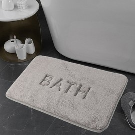 Bath Microfiber Memory Foam Mat (60x40cm) (gray)