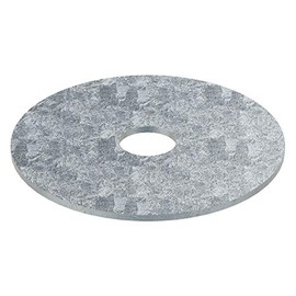1/2" x 2-1/2" OD Zinc Plated Finish Low Carbon Steel Fender Washers, 50 pk.