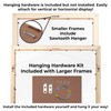 16x16 Shadow Box Gallery Wood Frames - Black DEEP Shadowbox