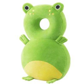 Baby Head Protector Backpack, Head Protection Backpack, Baby Helmet for Crawling Walking, Baby Fall Back Head Protector, Soft & Comfortable, Cute Cartoon Design (Frog)