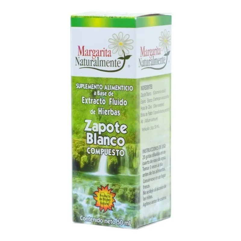 Zapote Blanco Compuesto Extracto 50ml Margarita Naturalmente