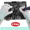 4 Pairs ESD Anti Static Gloves, PC Gloves with High