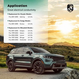 YHTAUTO - Juego de 2 paquetes de bocinas de encendido de repuesto para Chrysler Sebring Dodge Stratus Mitsubishi Eclipse 2001-2005, Galant 1999-2003 Lancer 2002-2004 Mirage 1997-2002 Outlander 2003,