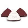 SPEEDWOX 30 Pcs Hook and Loop Triangle Sandpaper 120 Grit