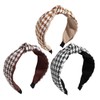VICASKY 3Pcs Elastic Decorative Headbands for Women Multi Function Cloth
