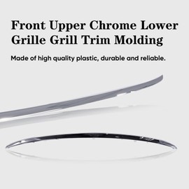 Perfit Liner Front Upper Chrome Lower Grille Grill Trim Molding Compatible With 2012-2014 HONDA CR-V HO1217107 71122T0GA01