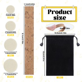 27 Pcs Clarinet Cork Replacement Kit with10 Pcs Clarinet Neck Joint Cork Sheet and 17 Pcs Clarinet Pads Bb Clarinet Woodwind Instrument Pads Clarinet Instrument Accessories with Black Packaging Bag