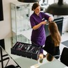 Hedume Barber Clipper Tray Organizer with Anti-Slip Mat, Corded Clippers
