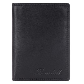 Benthill Men's Genuine Leather Wallet - Wallet with RFID Protection - Slim Wallet for Men - Genuine Vintage Leather, black