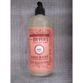 MRS. MEYER'S~~CLEAN DAY~~ROSE SCENT~~HAND SOAP  JUMBO SIZE 16 OZ PUMP 9