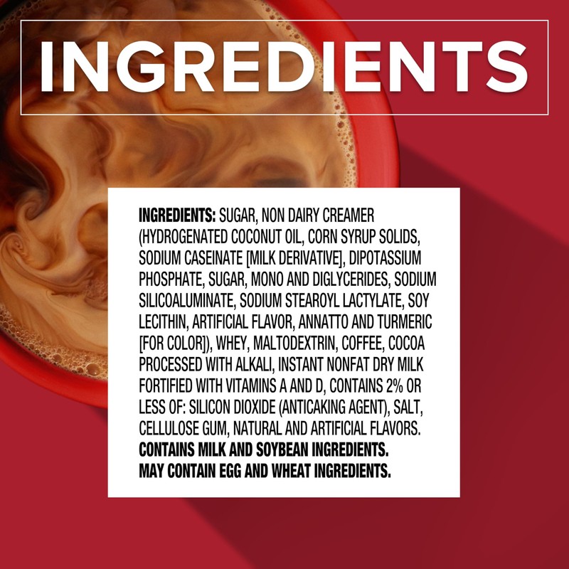 Folgers Cappuccino Mocha Chocolate Instant Coffee Beverage Mix, 16 Ounces