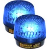 Seco-Larm SL-126Q/B Pack of 2 Strobe Lights, Blue; 6 ot