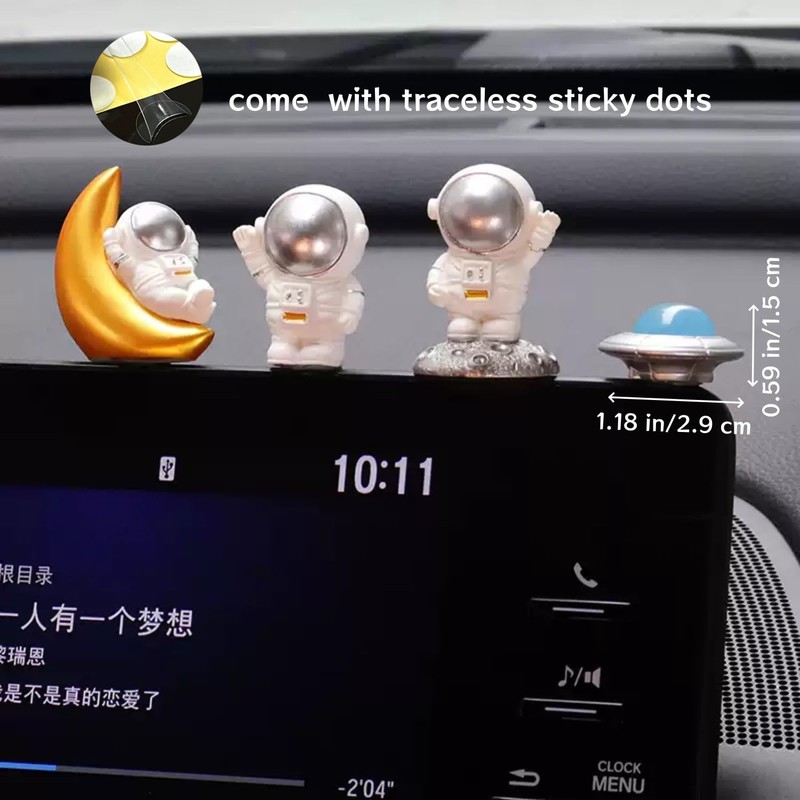 NMOHYDEU Astronaut Dashboard Decorations Car Interior Accessories, Set of 5