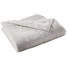 Elegant Comfort 1200 Thread Count Goose Down Alternative Comforter 100% Egyptian Cotton 1200 TC - 750Fill Power - Solid White Full/Queen